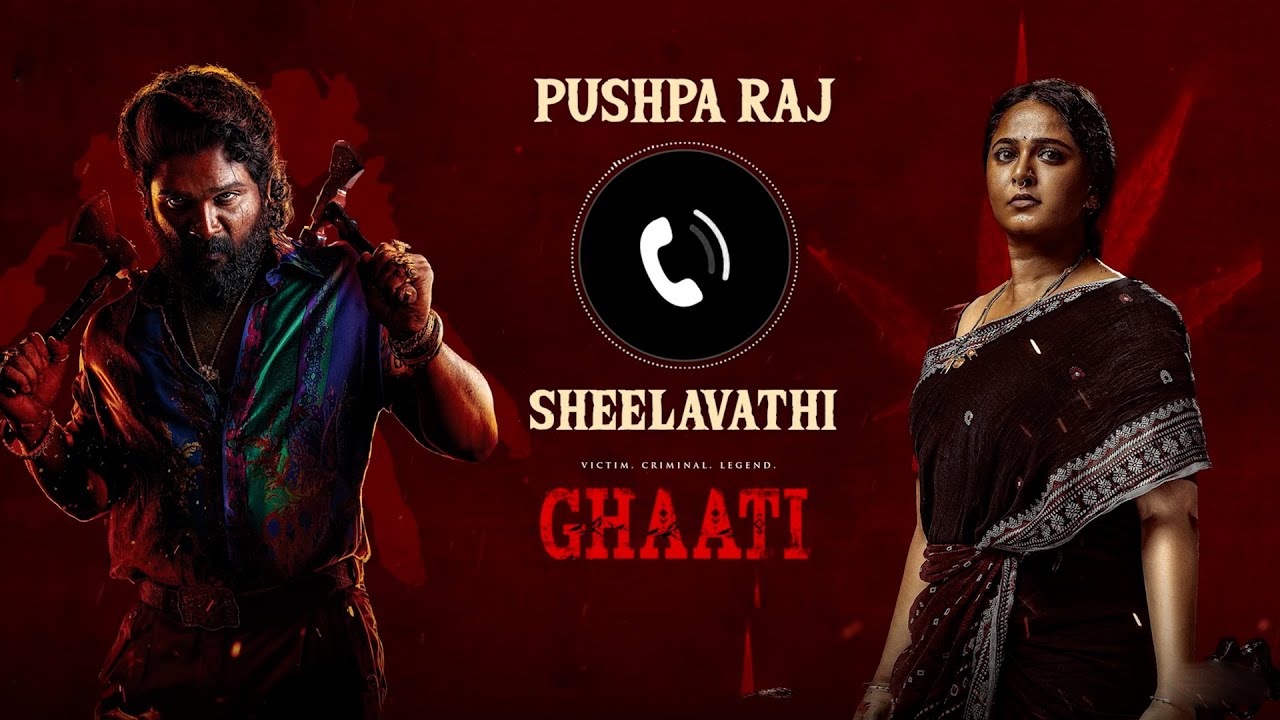 Pushpa Raj x Sheelavathi Audio Call | Allu Arjun | Ghaati | Anushka Shetty | Vikram Prabhu | Krish