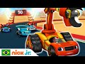 Blaze e os Monster Machines | Blaze e seus amigos enfrentam uma corrida de 100 milhas! | Nick Jr.