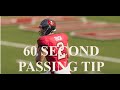 60 Second Passing Tip: Diagnose Cover 3 Disguised As Cover 2 and Beat It With Stick