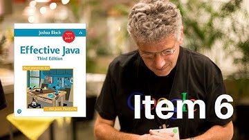 Effective Java Item 6: Avoid Creating Unnecessary Objects