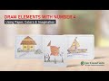 Draw Elements With Number 4 Using Paper, Colors &amp; Imagination