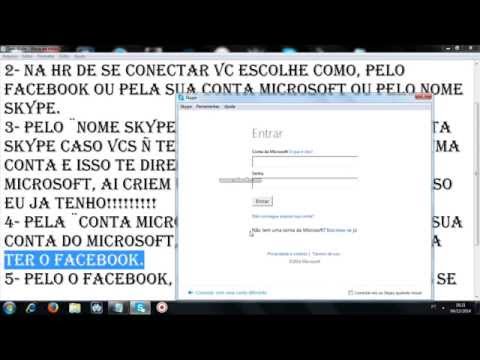 Como se conectar ao skype(pc)