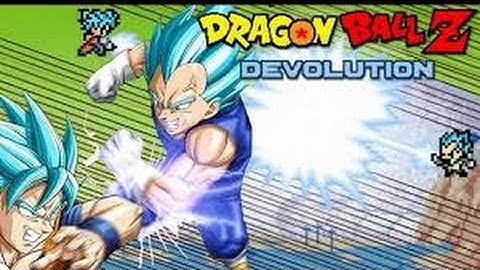 Dragon Ball Z Devolution New version SSGSS Goku vs SSGSS Vegeta