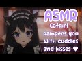 [ASMR] Catgirl Maid relaxes you with close whispers ♥ Nya nya, kisses, semi intelligible | roleplay