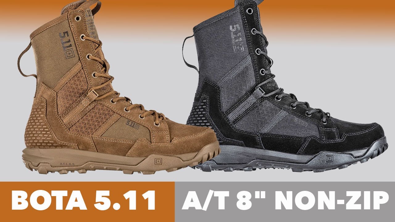 Bota Táctica Militar 5.11 A/T Sin Cremallera -