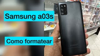 como formatear samsung a03s  [ restaurar de fabrica   modo recovery ] hard reset 2023