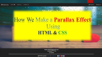 How We Make #Parallax Scrolling effect using HTML &CSS in #Hindi #2018