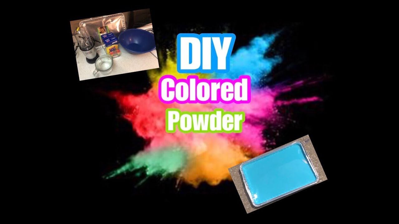 HOW TO MAKE COLORED POWDER FOR A GENDER REVEAL!
