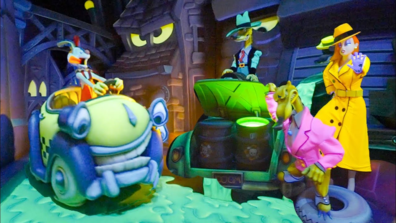 FULL Roger Rabbit's Car Toon Spin 2025 at Disneyland! - Wide Angle Low ...