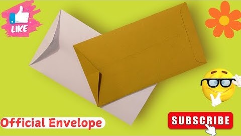 How To Make Official Envelope Full Tutorial | Envelope Making ldeas At Home | Official Envelope