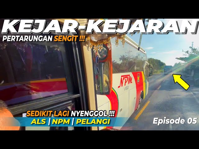 Ep.05 | HISTERIS‼️ATRAKSI SALING KEJAR-KEJARAN BUS ALS 276, NPM DAN PELANGI DI LINTAS TIMUR SUMATRA class=