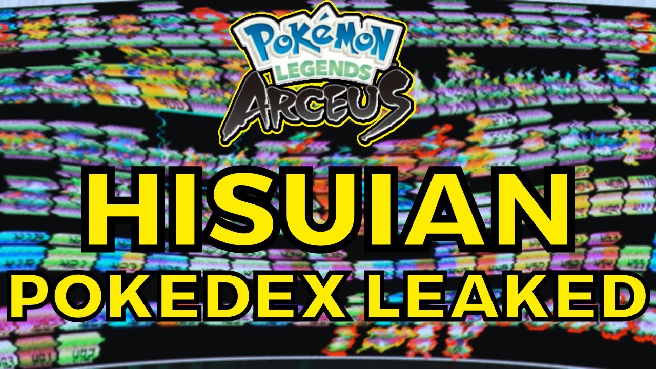 Pokemon Legends Arceus' Pokedex may have just leaked - Dexerto