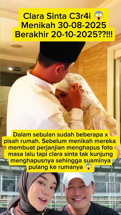 Baru Sebulan Menikah 😱! Netizen Syok Dengar Kabar Clara Sinta & Suami 😢💔 #trendingshorts 🔥