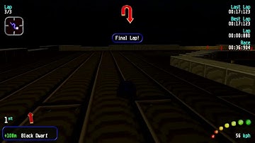 Re-Volt Roulette A2R6: SNES Ghost Valley 2 with Black Dwarf