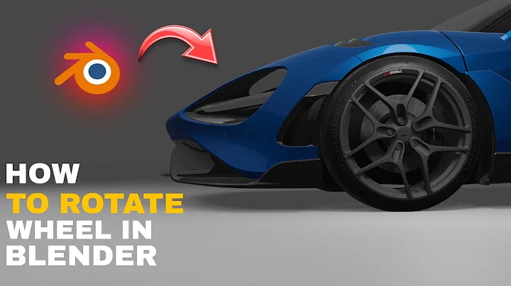 How To Rotate Wheel in Blender 3d Software