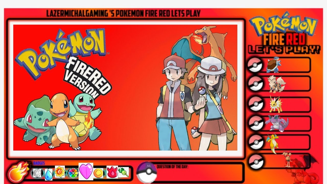 pokemon fire red team Hall of fame - YouTube