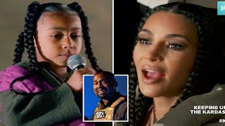 Kim Kardashian breaks down in tears as she says daughter North is 'just like her dad' Kanye West