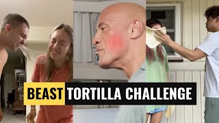 Tortilla Slap Challenge, Kevin Hart & The Rock compilation