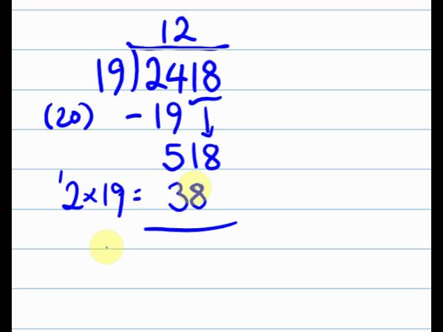 long division easy youtube