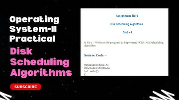 operating system 3rd practical assignment ||disk scheduling algorithms for university exam 2023