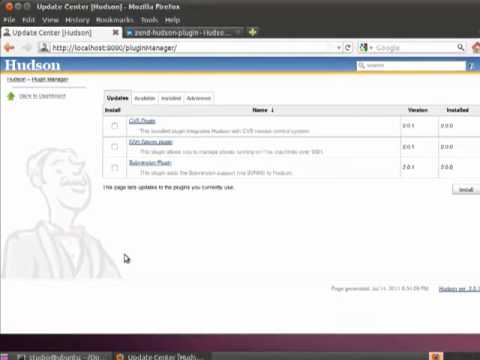 Installing Zend Hudson plugin