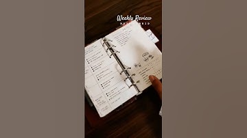 Weekly Review on my Filofax Personal Rings Planner #weeklyplanner #productivity #bujosetup