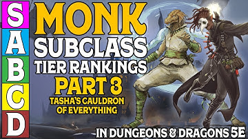 Monk Subclass Tier Ranking (Part 3) in Dungeons and Dragons 5e