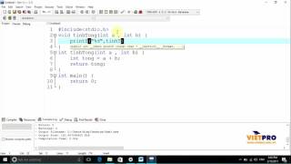 BÀI 41 LẬP TRÌNH C - HÀM TRONG LẬP TRÌNH C 4