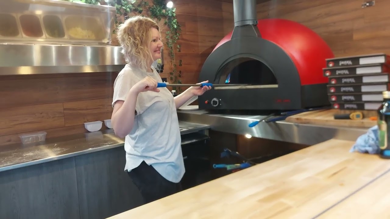 Sian practicing her pizza cooking skills, Any excuse to eat pizza.