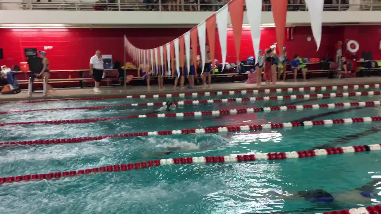100m breaststroke at Clark University (race 1)