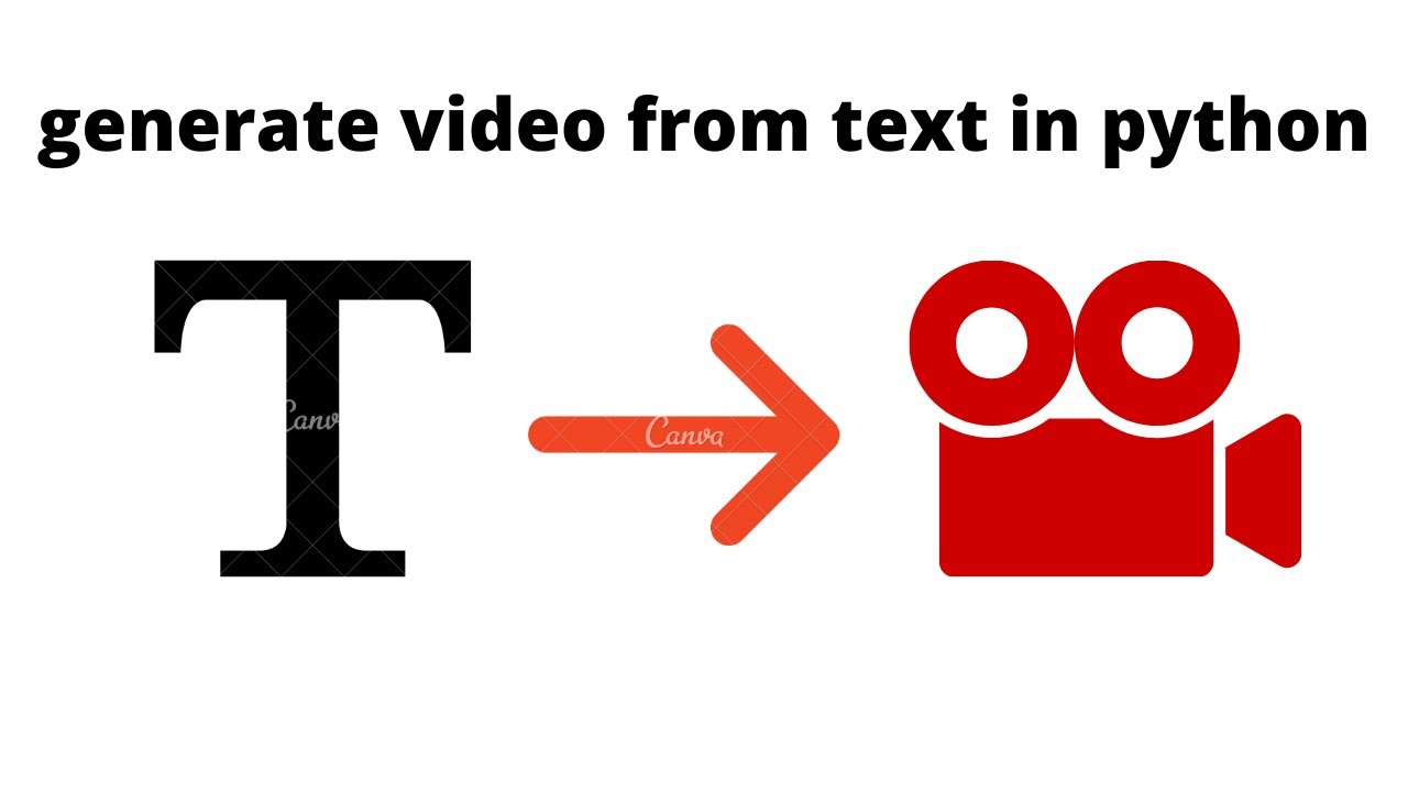 generate video from text in python - YouTube