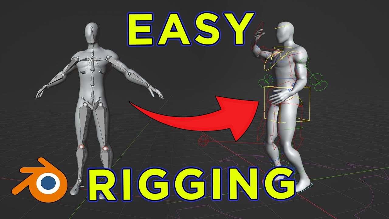 and QUICK Character Rigging in - Blender Basics Tutorial - YouTube