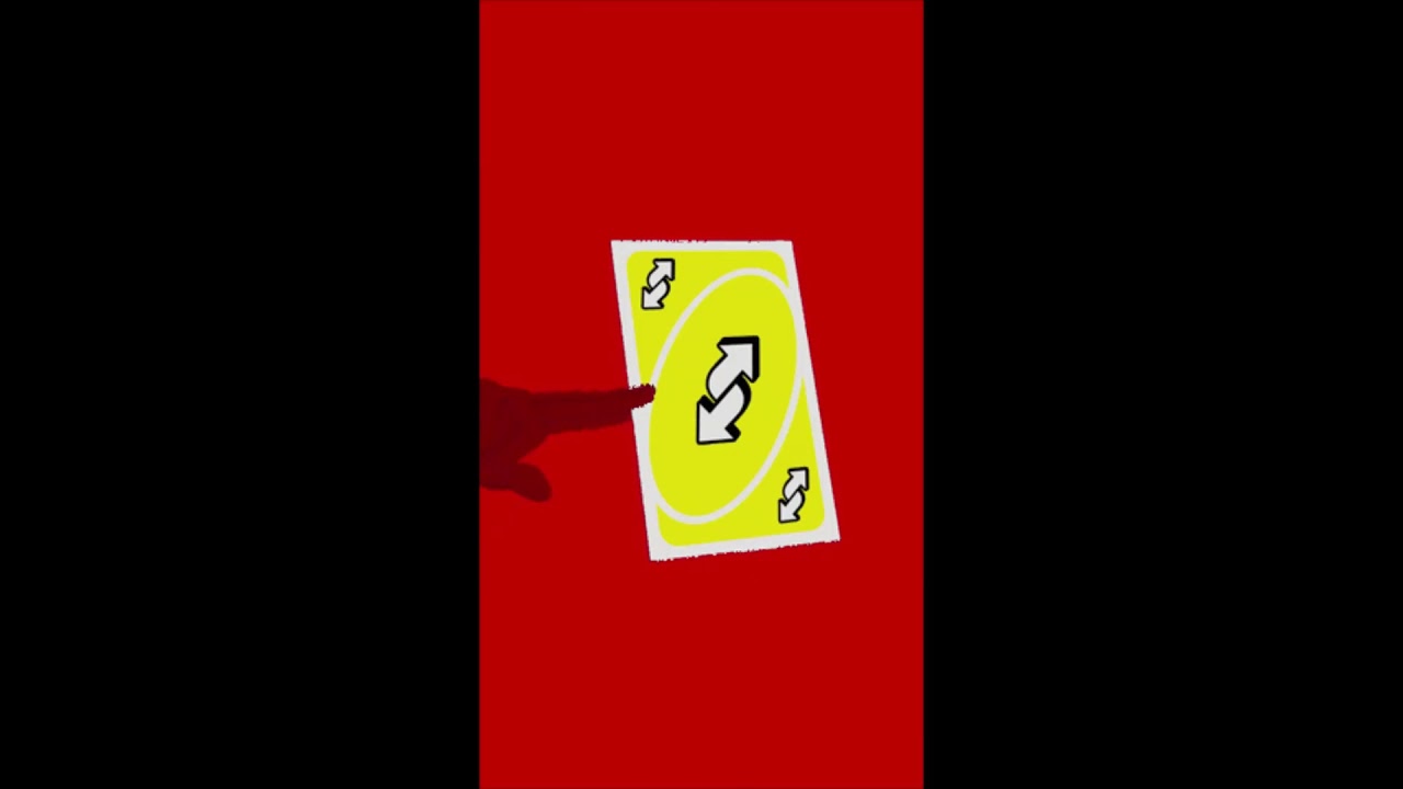 Red Uno Reverse Card 