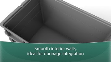 StakPak Plus Straight Wall Totes | Customizable, Stackable Containers for Automotive Use