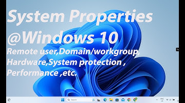 Windows System Properties #devicemanager #windows Domain #workstations  #rdp  #VirtalMemory