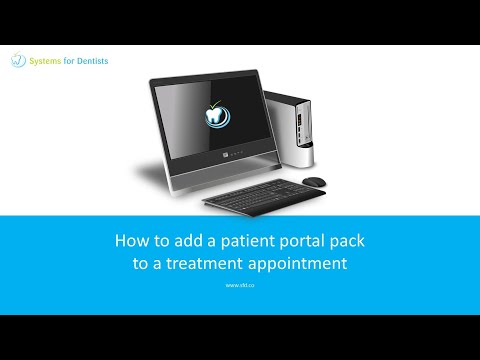 How To Add a Patient Portal Pack to a Treatment Appointment
