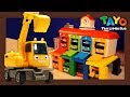 Tayo Kendaraan berat Mainan menunjukkan l #8 Membangun garasi parkir l Tayo Bus Kecil