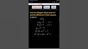 Solution using simultaneous Equations #viral #shorts #youtubeshorts
