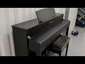 Yamaha clavinova clp575 digital piano and stool in satin black stock number 23134