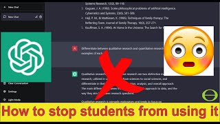 How to try stop students from using ChatGPT and Bard when doing online timed assessments