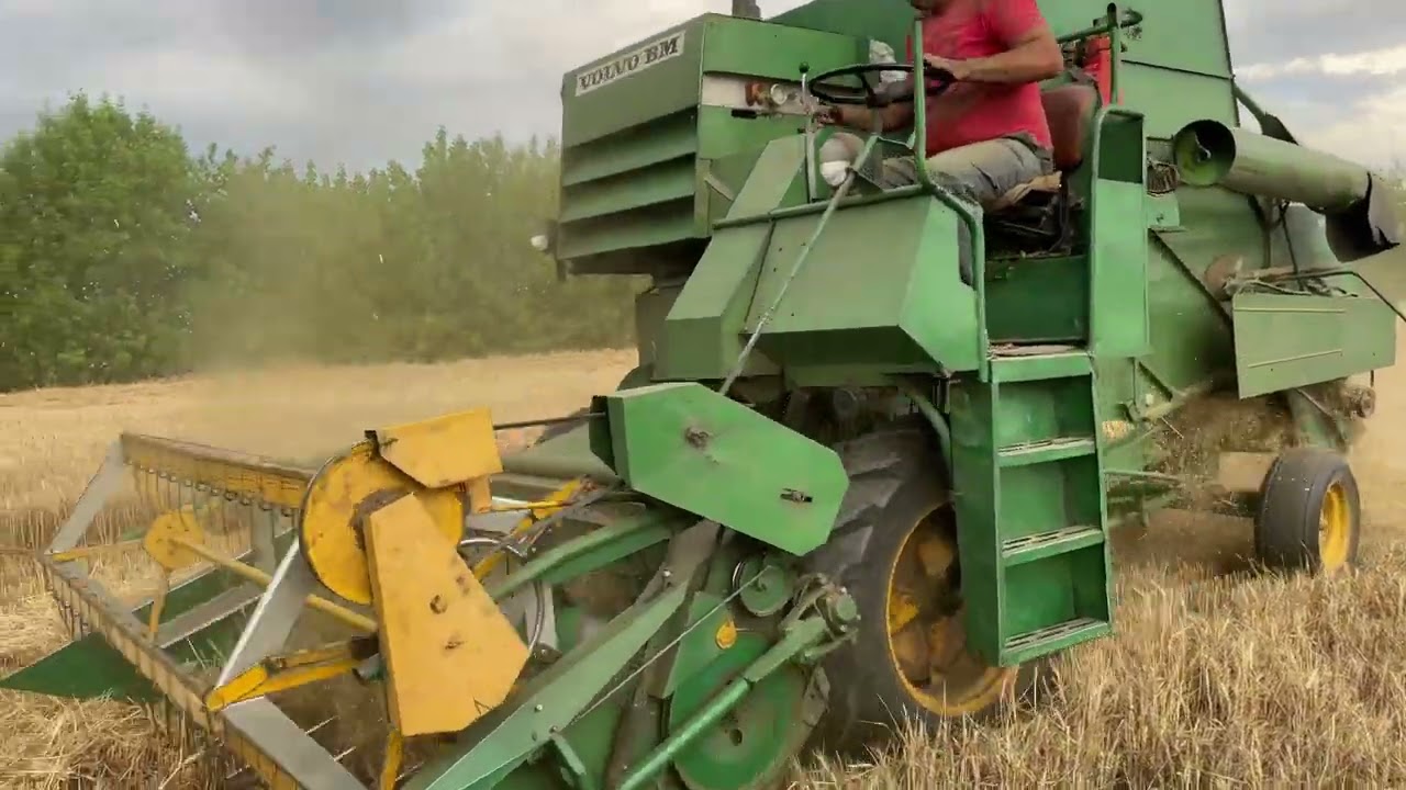 Молотимо новим комбайном #volvo BM 800 перший день