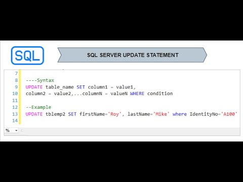UPDATE Command in SQL in Hindi - YouTube