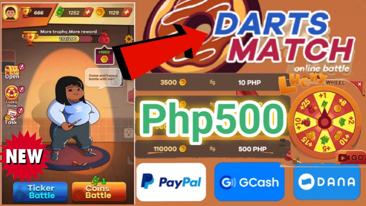 DARTS MATCH Online Battle app review kumitaWALA NA REDEEM WITHDRAW