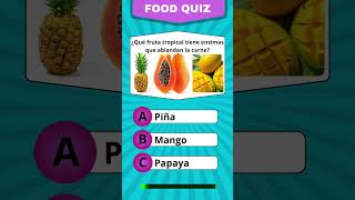Preguntas de alimentos #quiz #shorts #trivia #desafíos #comida #alimentos  #adivinanza #conocimiento
