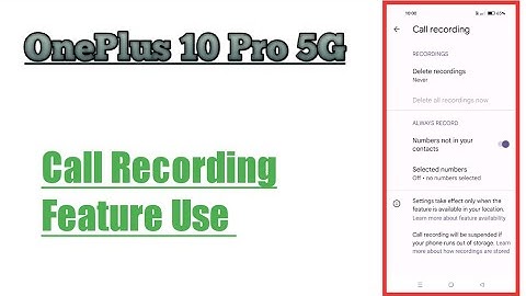 OnePlus 10 Pro 5G || How To Use Always Call Recording Feature Enable