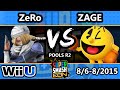 SSC - TSM | ZeRo (Sheik) Vs. Zage (Pac-Man) SSB4 Pools R2 - Smash Wii U - Smash 4