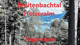Nach Starkregen durchs Breitenbachtal zur Holzeralm und zum Fast-Hochwasser am Tegernsee(1.9.21, 4k)