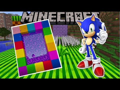 How To Make A Portal To Sonic The Hedgehog Dimension Minecraft Youtube - super sonic the hedgehog shirt roblox