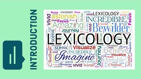 • Lexicology - Introduction #linguistics #shorts