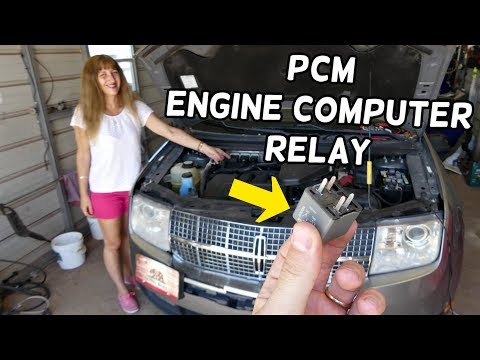 LINCOLN MKX PCM RELAY ENGINE COMPUTER RELAY LOCATION REPLACEMENT